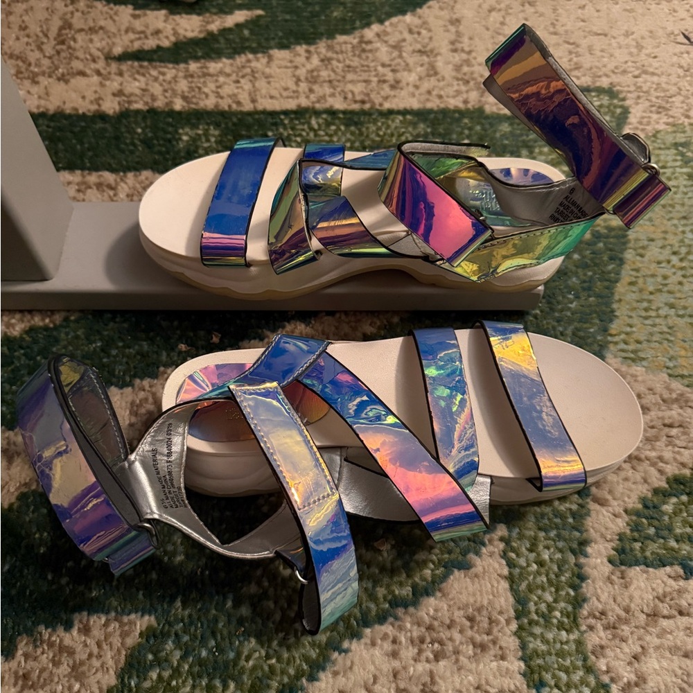 Wild Fable Iridescent Strappy Sandals